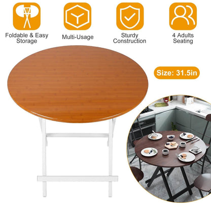 Round High Top Folding Table