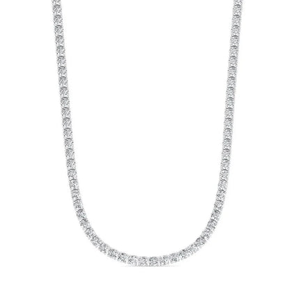 16 CTW Lab Grown Diamond Tennis Necklace – 14kt White Gold, 18’’