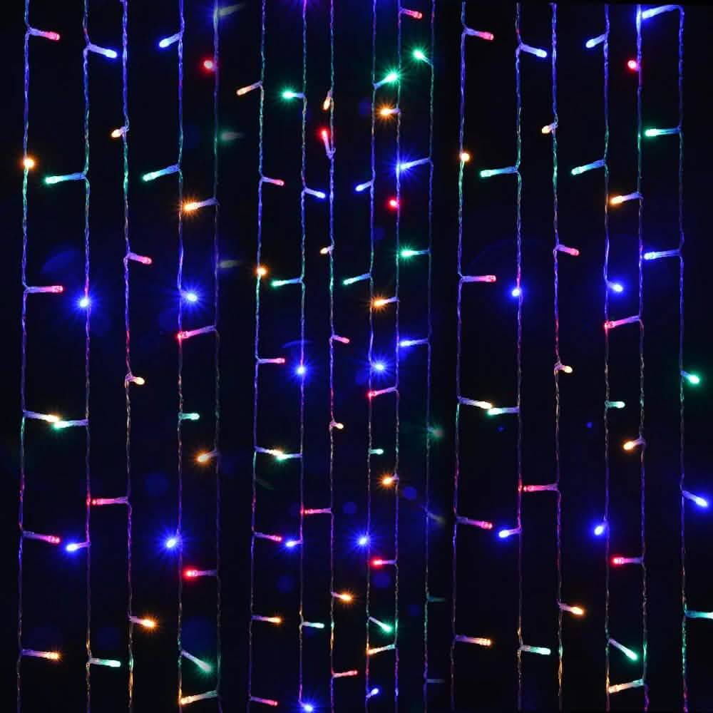 Safety Voltage Operated 300 LED Curtains Light