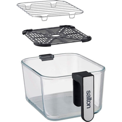 Salton Flip and Cook 3-in-1 Air Fryer, Grill & Dehydrator