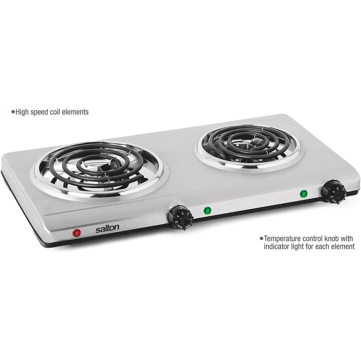 Salton Portable Double Cooktop