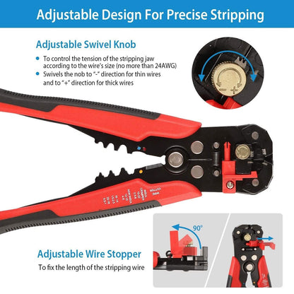 Self-Adjusting Multifunctional Wire Stripper