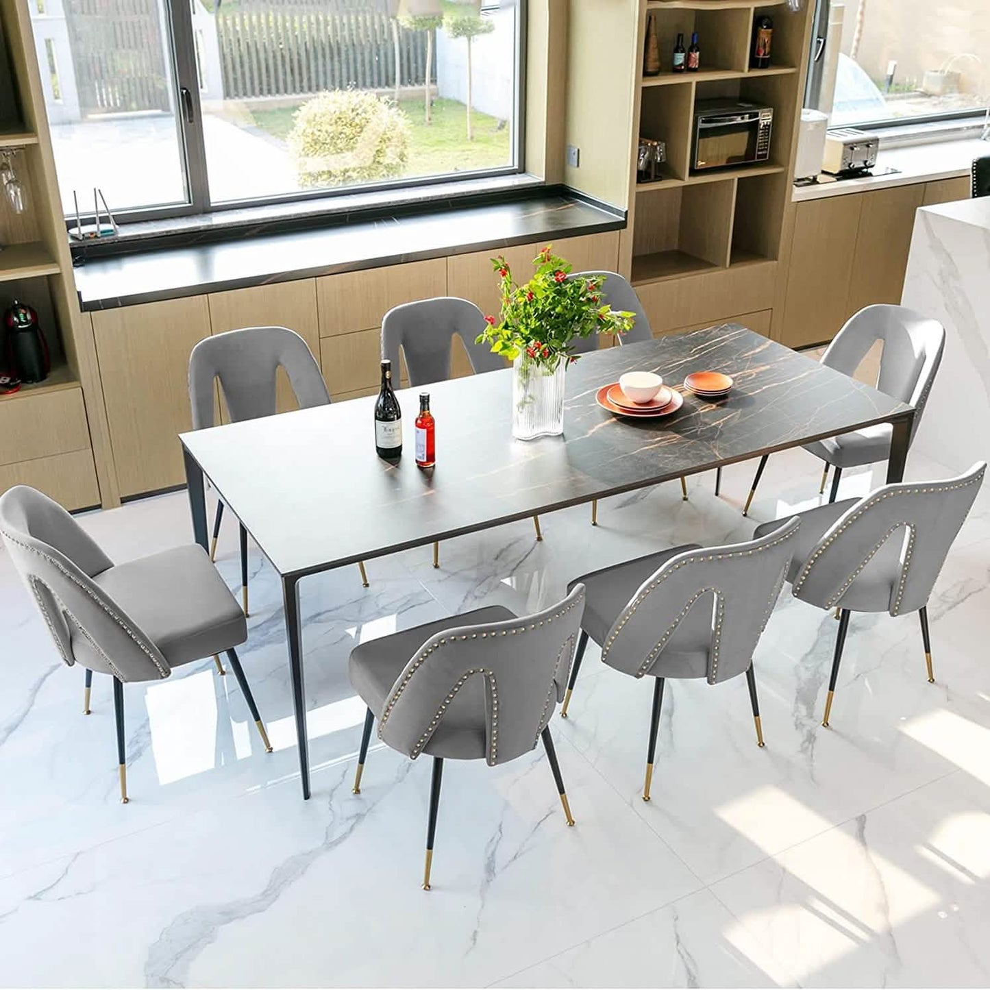 Set of 2: Modern Dining Chairs