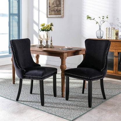 Set of 2: Upholstered Dining Chairs