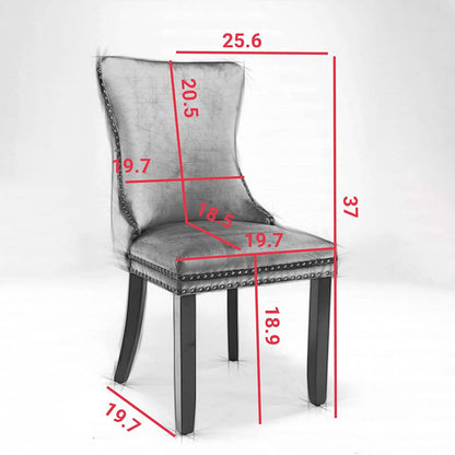 Set of 2: Upholstered Dining Chairs