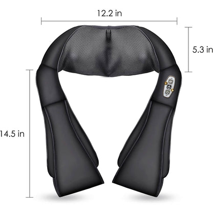 Shiatsu Neck and Shoulder Massager - 4D Back Massager with Heat