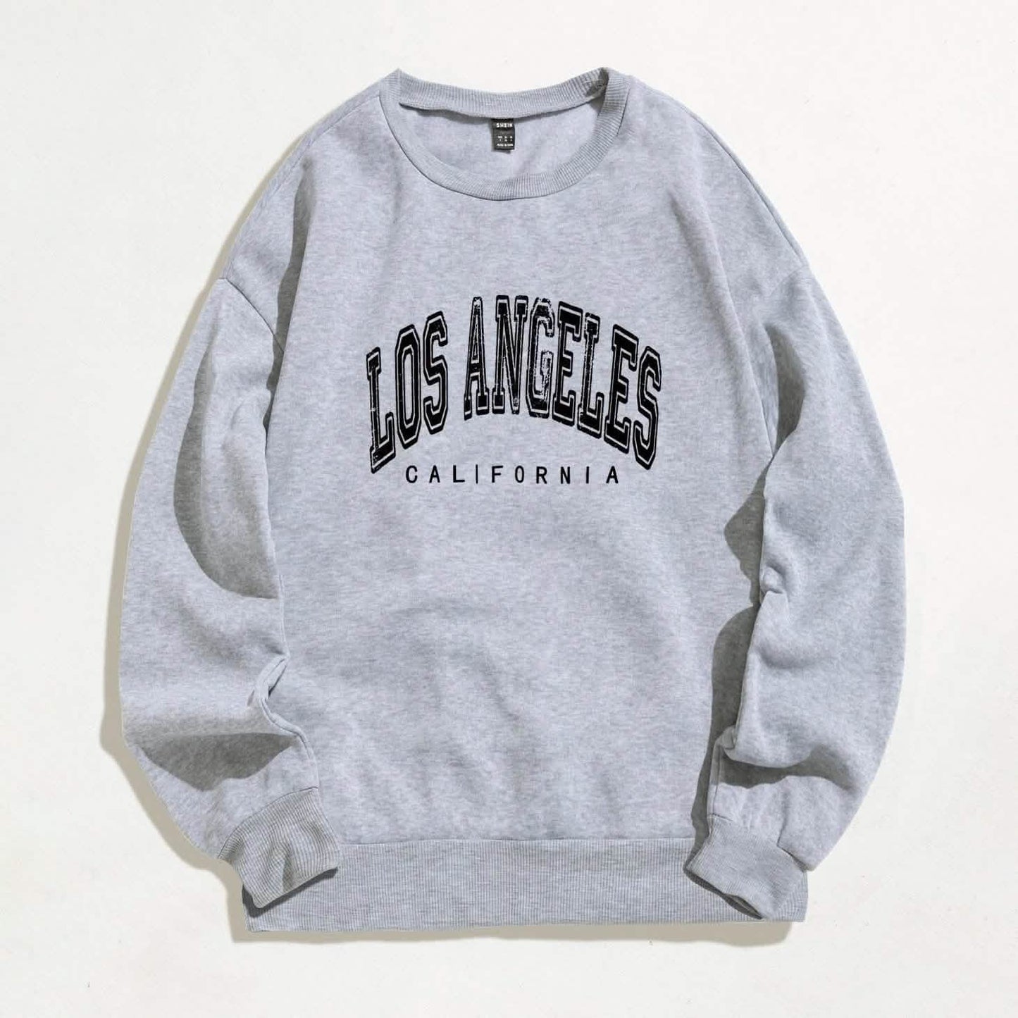 Slogan Graphic Thermal Lined Sweatshirt