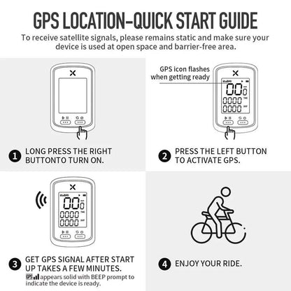 Smart GPS Cycling Computer Wireless Bike Computer