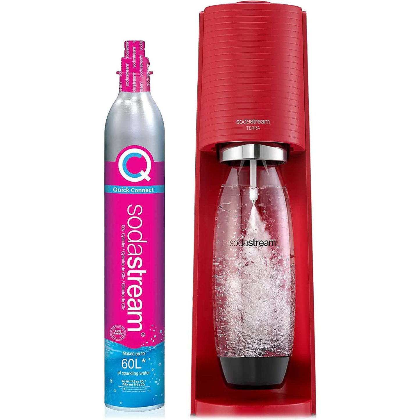 SodaStream Terra Sparkling Water Maker with CO2 and DWS Bottle