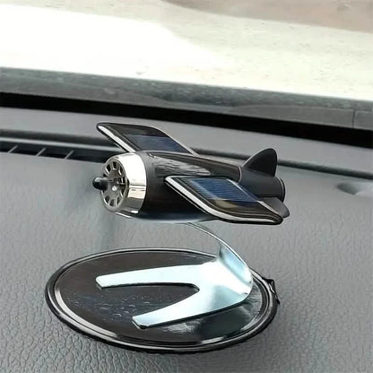 Solar Airplane Creative Car Decoration