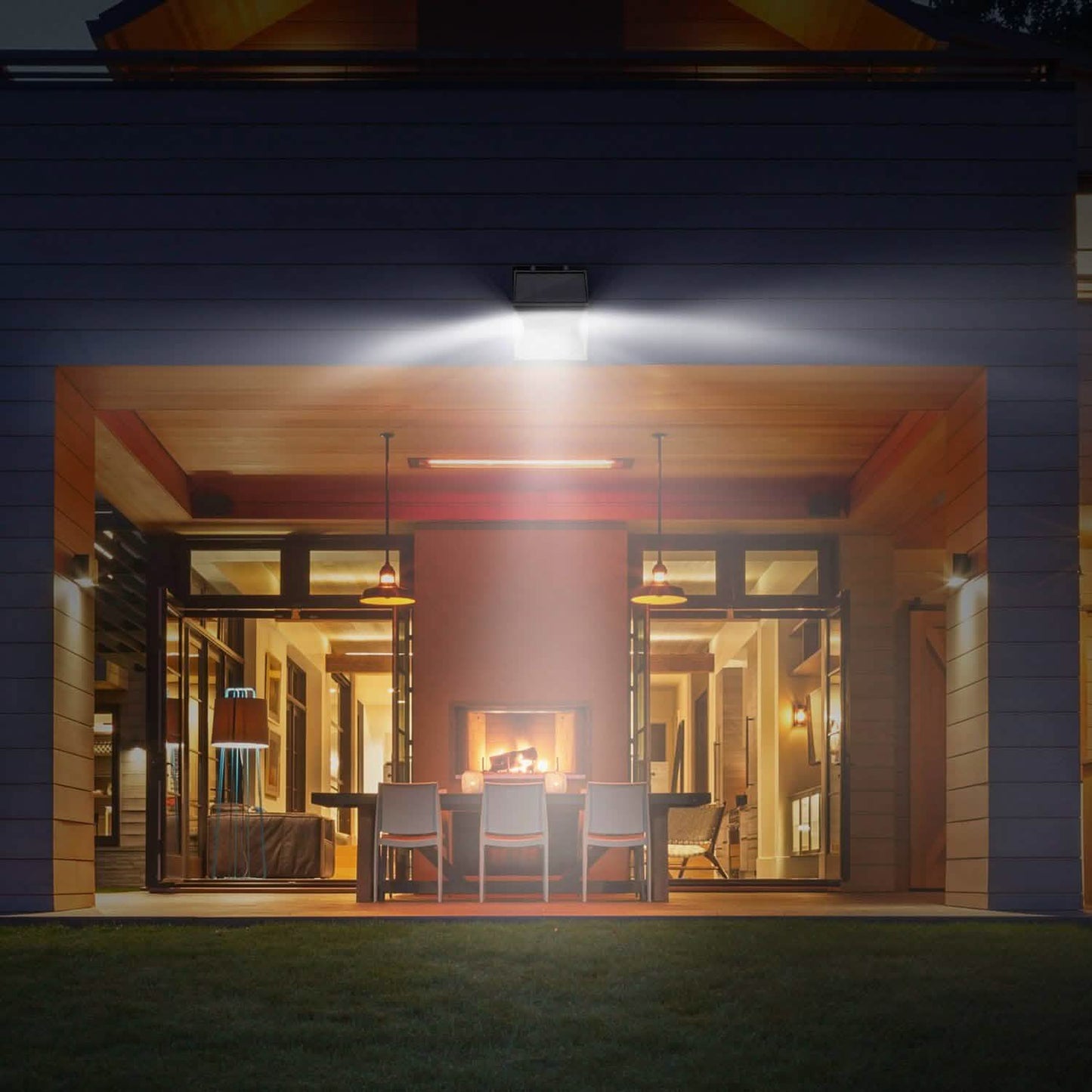 Solar Lights 88 LEDs Outdoor Wall Lamps