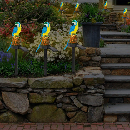 Solar Powered Parrot Garden Light IP65 Waterproof LED