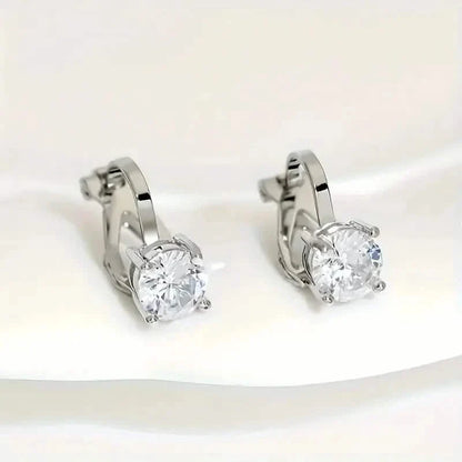 Sparkling Round Perforated Women's Earrings