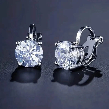 Sparkling Round Perforated Women's Earrings