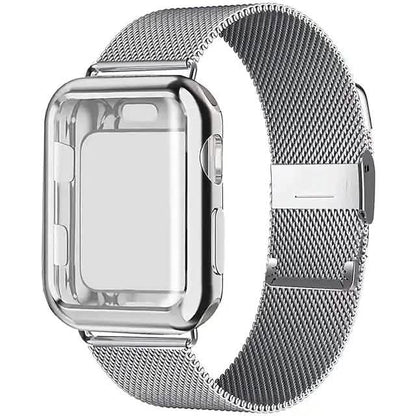 Stainless Steel Adjustable Wrist Strap with Screen Protector