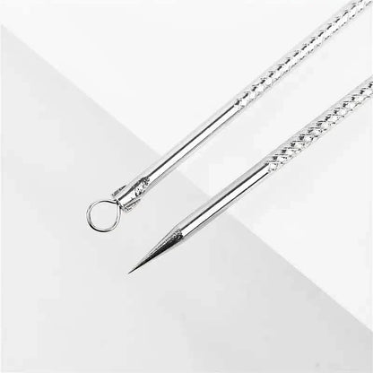 Stainless Steel Pimple Extractor Blackhead Removal Tool For Blemish Whitehead Popping Acne