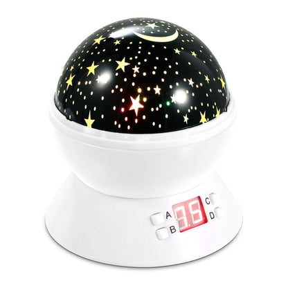 Star Moon LED Projector Lamp Kids Night Light