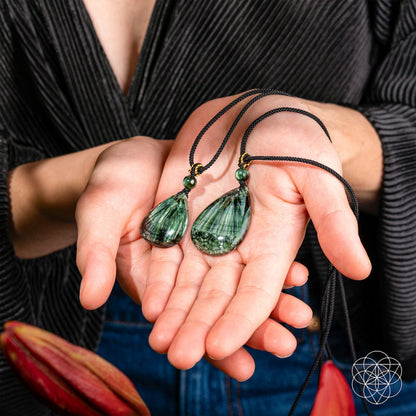 The Angel by My Side – Rare Seraphinite Pendant - Lumina Home