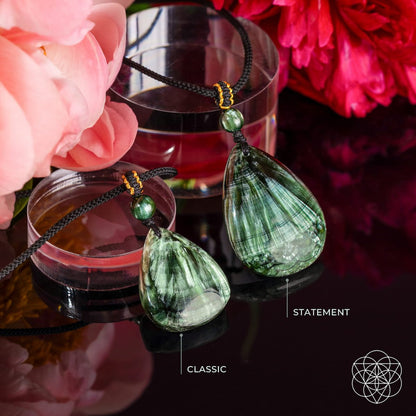 The Angel by My Side – Rare Seraphinite Pendant - Lumina Home