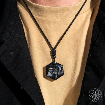 The Arfvedsonite Deep Healing Pendant - Lumina Home