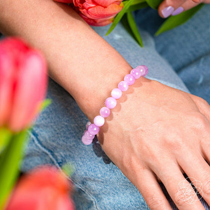 The Heart Reset - Rare Pink Kunzite Bracelet - Lumina Home