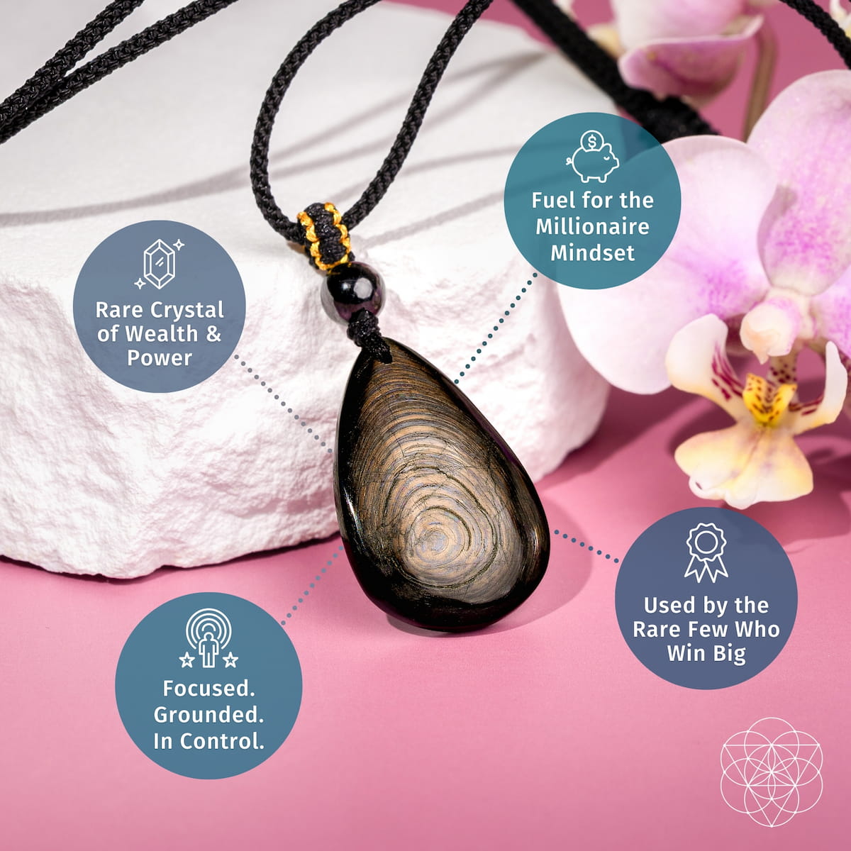 The ﻿Hypersthene Millionaire Manifestation Pendant - Lumina Home