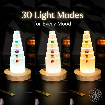 The Stress Shield Lamp - 7 Stones of Healing - Lumina Home