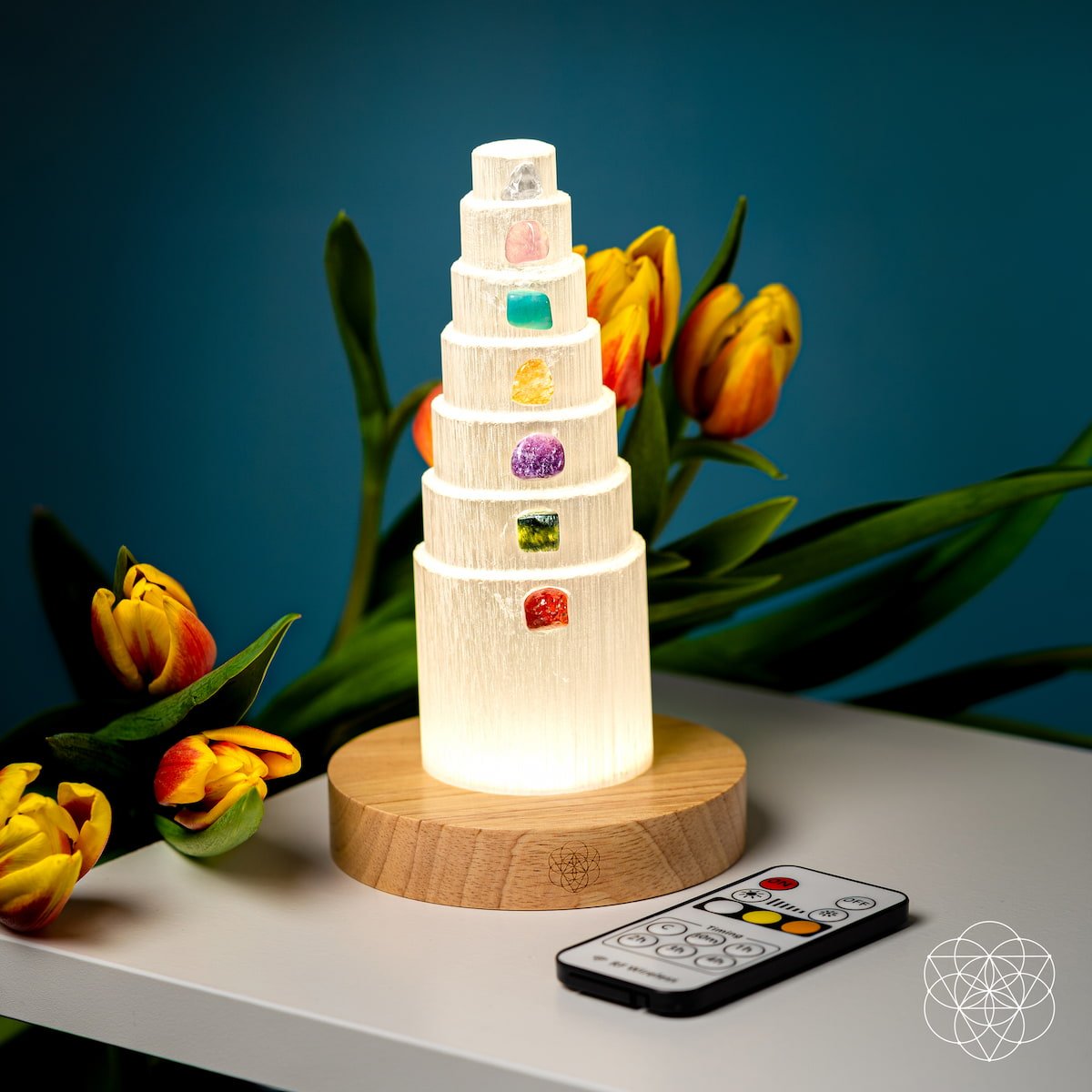 The Stress Shield Lamp - 7 Stones of Healing - Lumina Home