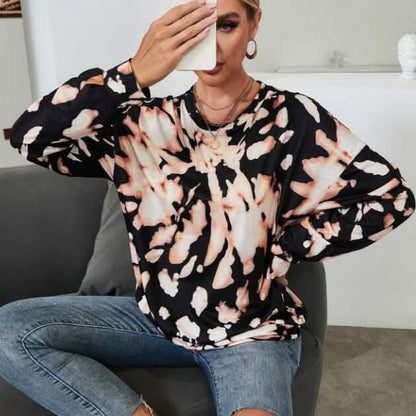 Tie Dye Drop Shoulder Sweatshirt