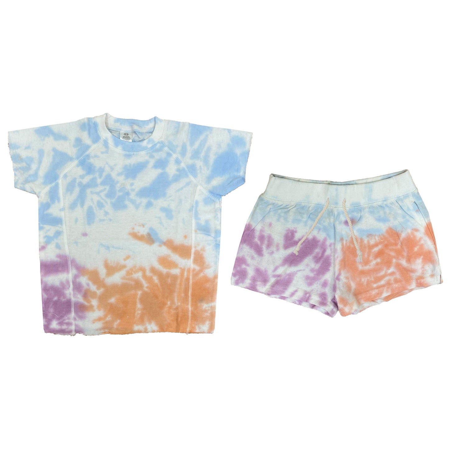 Tie-Dye Tee & Shorts Lounge Sets
