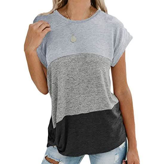 Women's Long Sleeve Tops Side Twist Knotted T Shirts