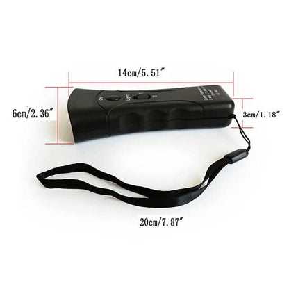 Ultrasonic Aggressive Animal Attacks Repeller Flashlight