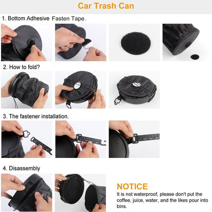 Universal Portable Car Trash Can