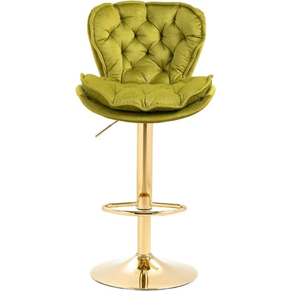 Vintage Swivel Velvet Bar Stools