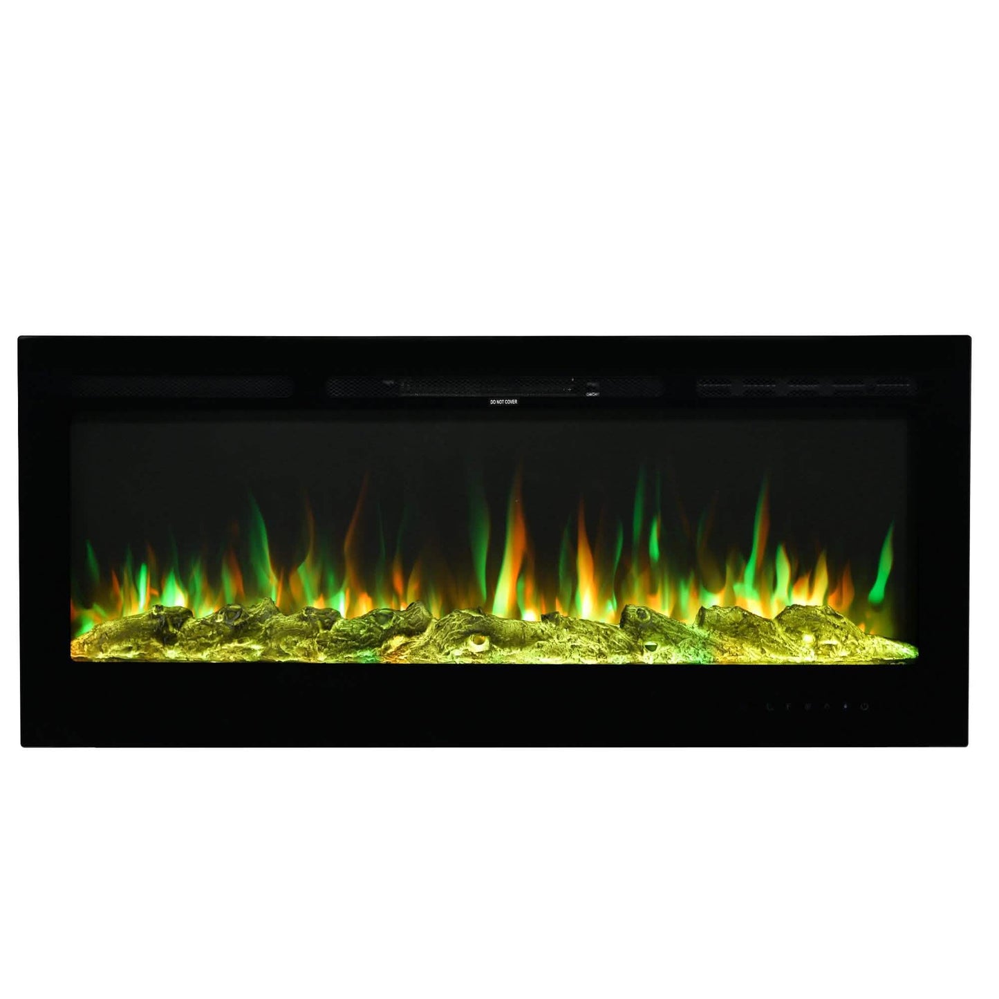 Wall-Mounted Recessed Electronic Fireplace - 50 Inch
