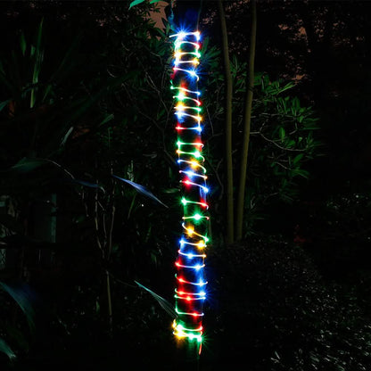 Waterproof 75.5 Ft. 200 LED Colorful Rope String Fairy Lights