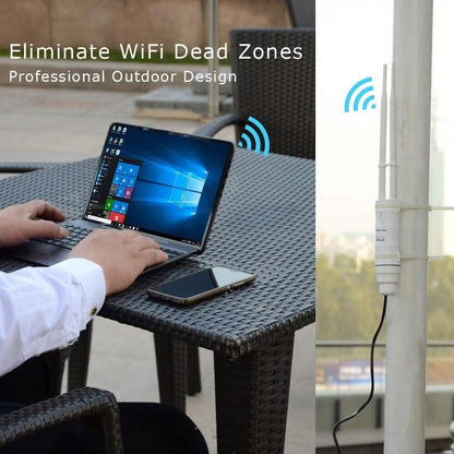 WAVLINK Outdoor WiFi Range Extender AC600 High Power Weatherproof Outdoor WiFi Extender  (Refurbished)