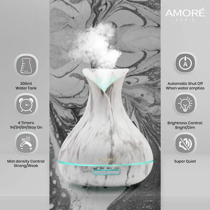 White Marble 300ml Ultrasonic Aroma Diffuser