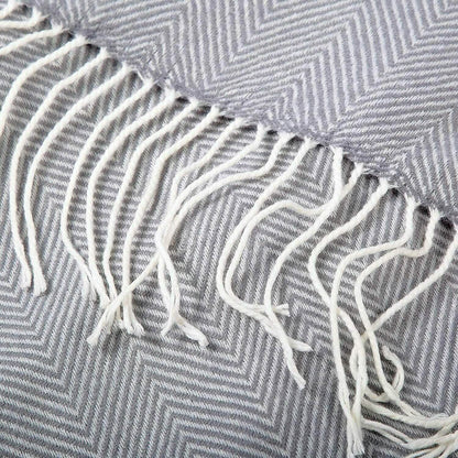 Wisley Home 100% Acrylic Chevron Pattern Throw