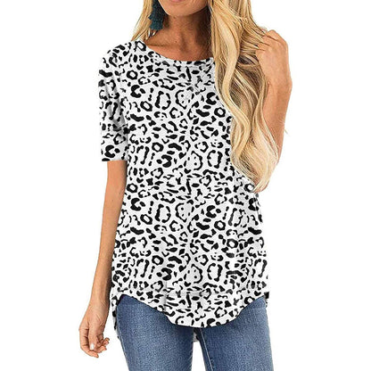 Women Long Sleeve Side Split Casual Loose Tunic Top