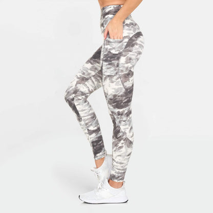 Women's Active High Rise Printed Leggings with Pockets