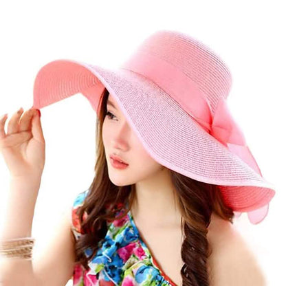 Women's Floppy Wide Brim Beach Hat