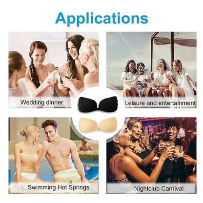 Women's Plus Size Adhesive Bra