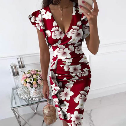 Women's Sheath Knee Length Dress