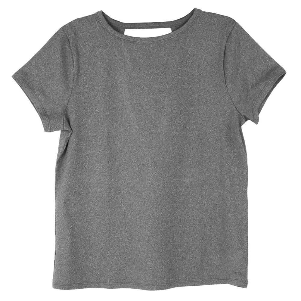 Women's Short Sleeve Criss Cross Open Back Solid T-Shirt Blouse