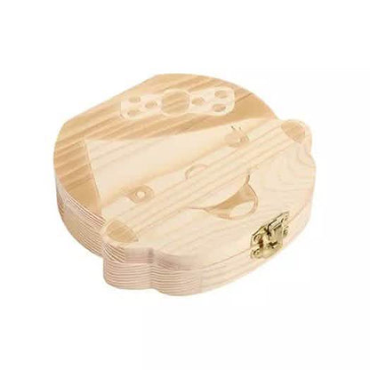 Wooden Storage Keepsake Box For Baby Teeth