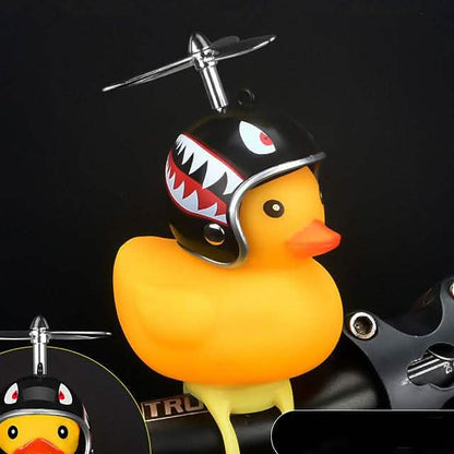 Yellow Little Duck Shape Bike Bell Bike Horn and Front Light